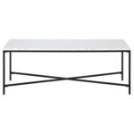 Xane 48″ Steel Coffee Table - Chic Decora