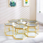 Yazmene Glass Top Coffee Table - Chic Decora