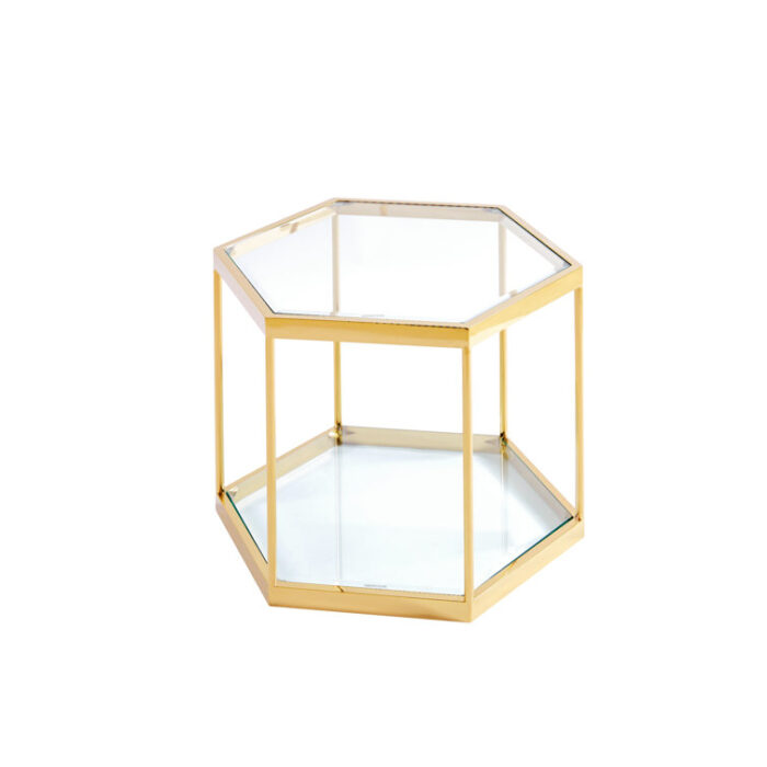 Yazmene Glass Top Coffee Table - Chic Decora