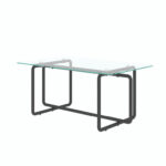 Yeon Glass Top Single Coffee Table - Chic Decora