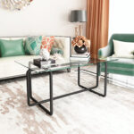 Yeon Glass Top Single Coffee Table - Chic Decora