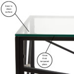 Laith Glass Top Coffee Table - Chic Decora