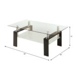 Oecusse Glass Top Coffee Table - Chic Decora