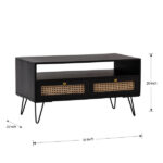 Forest Hill Solid Wood Top Coffee Table - Chic Decora