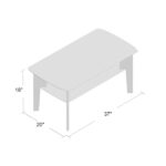 Armendariz Glass Top Coffee Table - Chic Decora