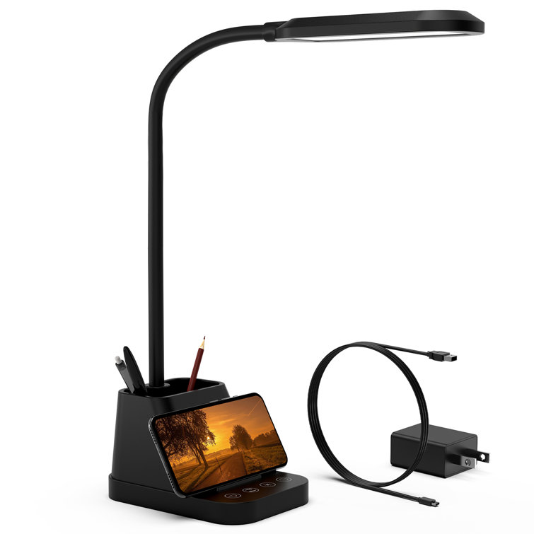 23” Desk Lamp with USB and Outlet - Chic Decora