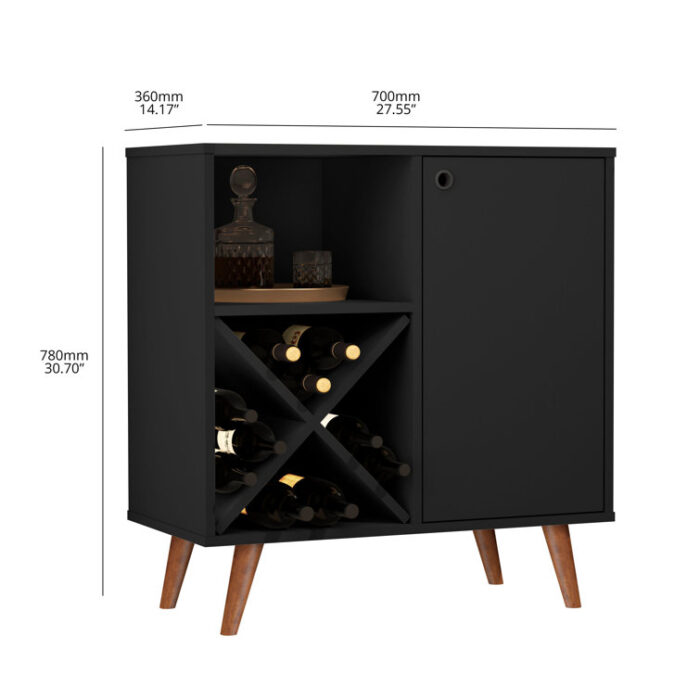 27.55” Bar Cabinet - Chic Decora