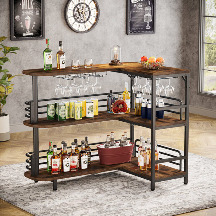 47.24” Bar Cabinet - Chic Decora