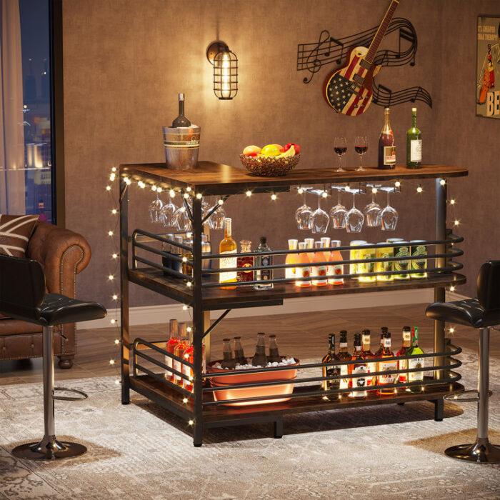 47.24” Bar Cabinet - Chic Decora