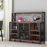 55.11” Bar Cabinet - Chic Decora