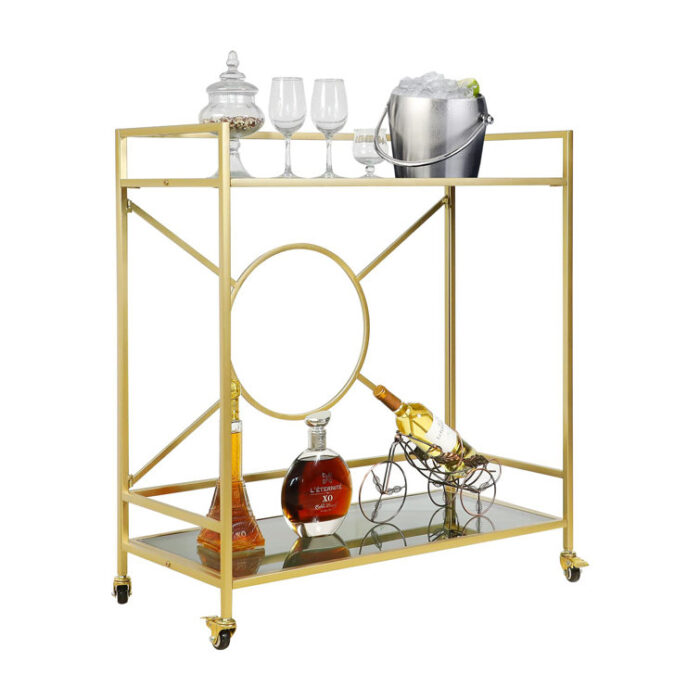 Aaria Metal Bar Cart - Chic Decora