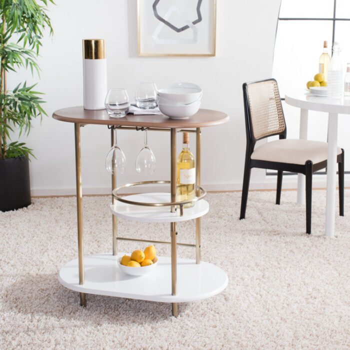 Adarna Metal Bar Cart - Chic Decora