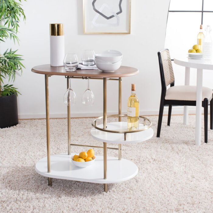 Adarna Metal Bar Cart - Chic Decora