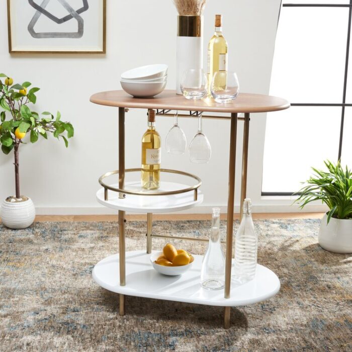 Adarna Metal Bar Cart - Chic Decora