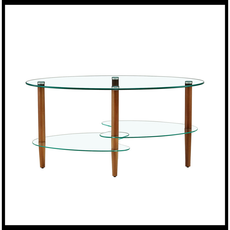 Adela Glass Top Coffee Table - Chic Decora