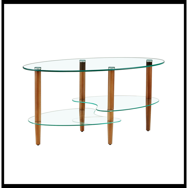 Adela Glass Top Coffee Table - Chic Decora