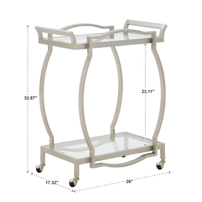 Aileigh Metal Bar Cart - Chic Decora