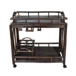 Alesandra Solid Wood Bar Cart - Chic Decora