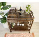 Alesandra Solid Wood Bar Cart - Chic Decora