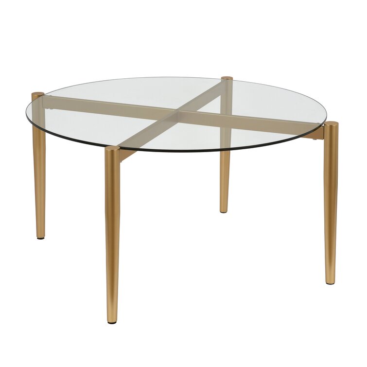 Allinah Glass Top Coffee Table - Chic Decora