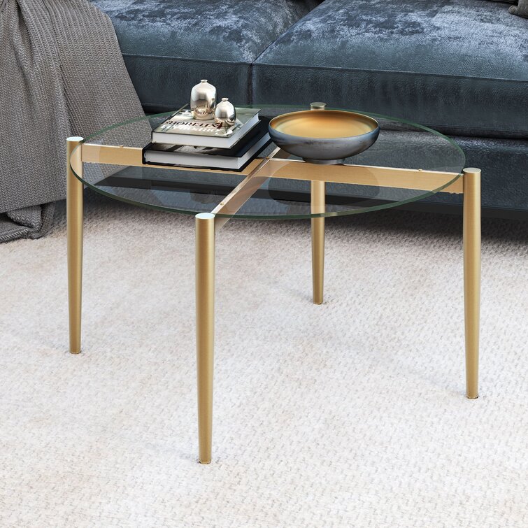 Allinah Glass Top Coffee Table - Chic Decora