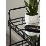 Aloria Metal Bar Cart - Chic Decora