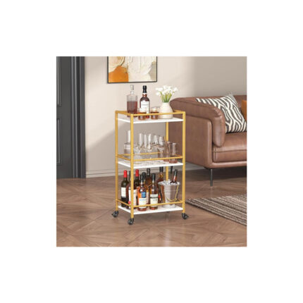 Alrita Metal Bar Cart - Chic Decora