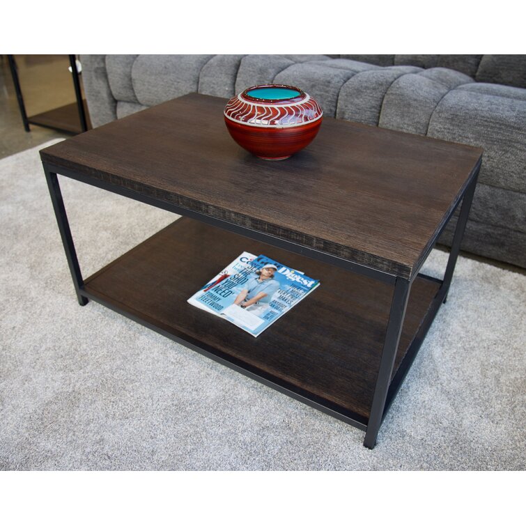 Anayanci Solid Wood Top Coffee Table - Chic Decora