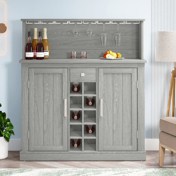 Annilyn 47.24” Wine Bar - Chic Decora