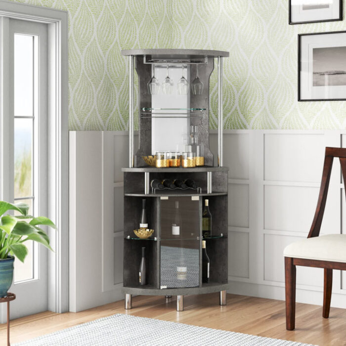 Anntionette 32” Wine Bar - Chic Decora