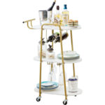 Antonnio Metal Bar Cart - Chic Decora