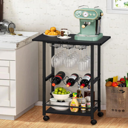 Anuraj Metal Bar Cart - Chic Decora