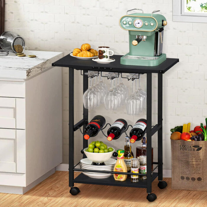 Anuraj Metal Bar Cart - Chic Decora