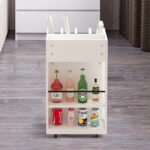 Arthurene Wood Bar Cart - Chic Decora