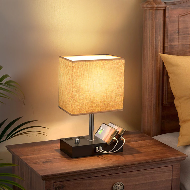 Azzah 4-in-1 USB Dimmable LED Table Lamp For Bedroom - Chic Decora