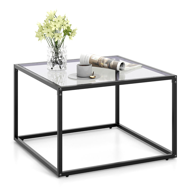 Bailei Glass Top Coffee Table - Chic Decora