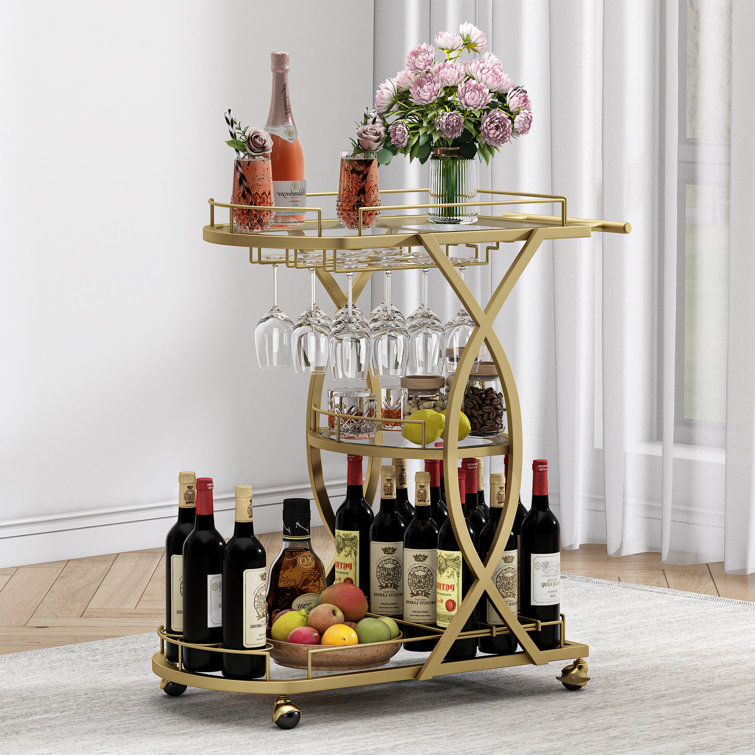 Bairoil Metal Bar Cart - Chic Decora