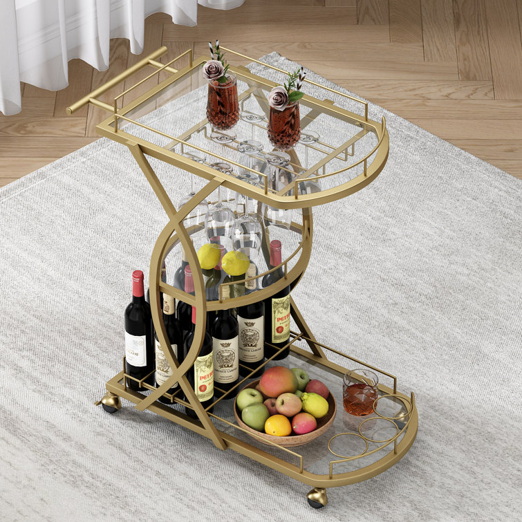 Bairoil Metal Bar Cart - Chic Decora