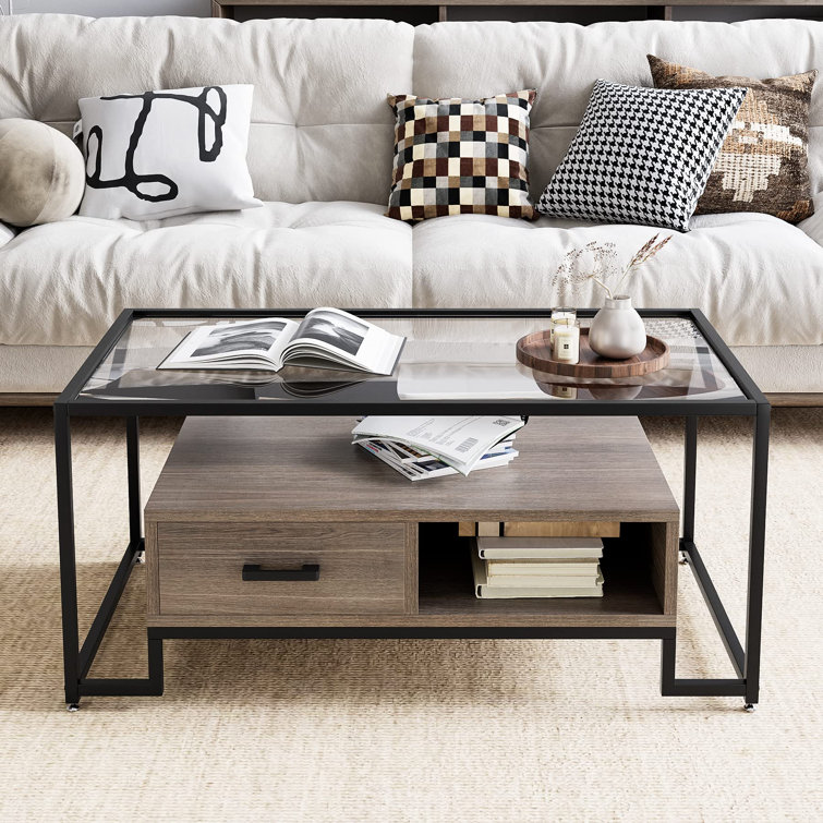 Balgobin Glass Top Coffee Table - Chic Decora