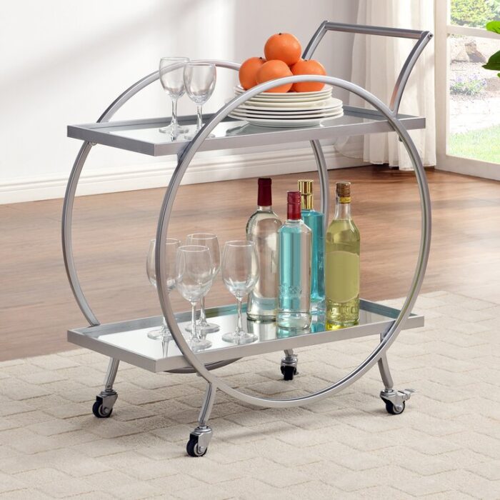 Barcaldine Metal Bar Cart - Chic Decora