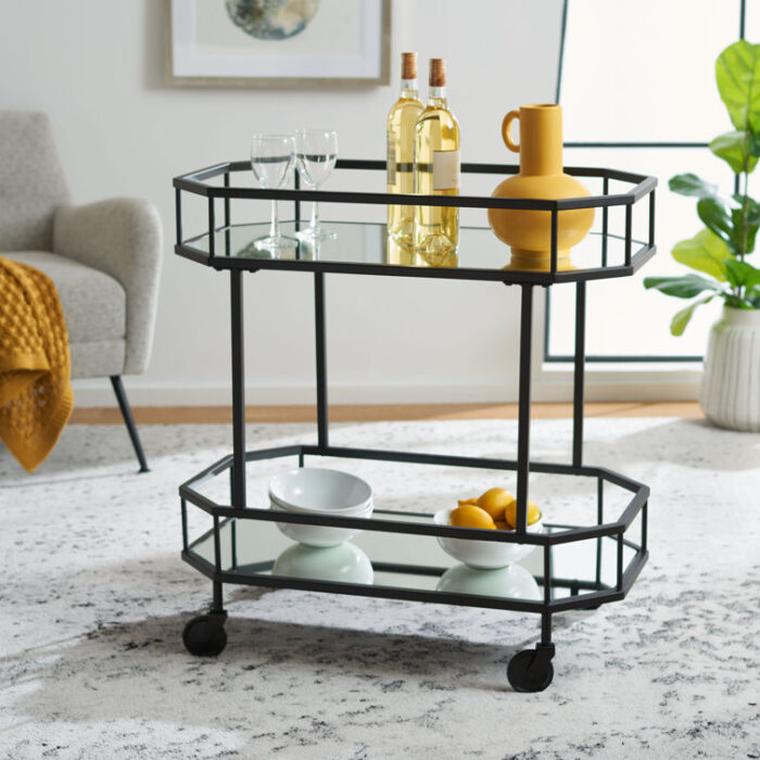 Beaminster Metal Bar Cart - Chic Decora