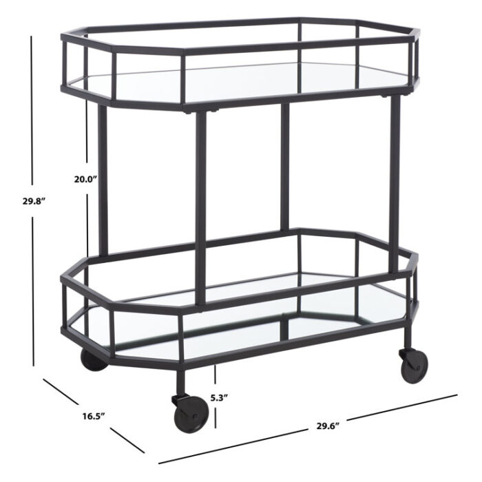 Beaminster Metal Bar Cart - Chic Decora