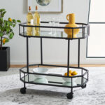 Beaminster Metal Bar Cart - Chic Decora