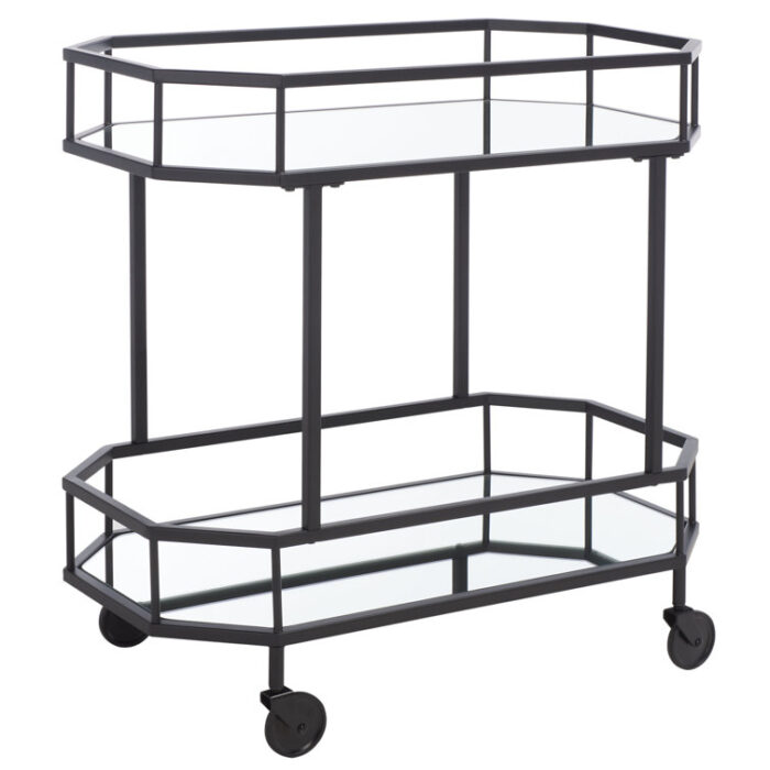 Beaminster Metal Bar Cart - Chic Decora