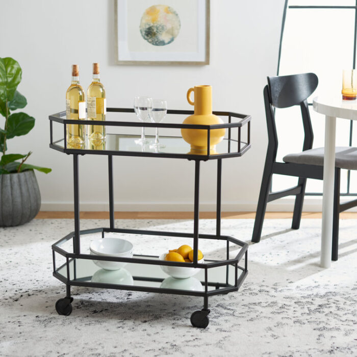 Beaminster Metal Bar Cart - Chic Decora