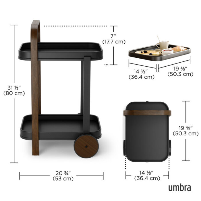 Bellwood Bar/Storage Cart - Chic Decora