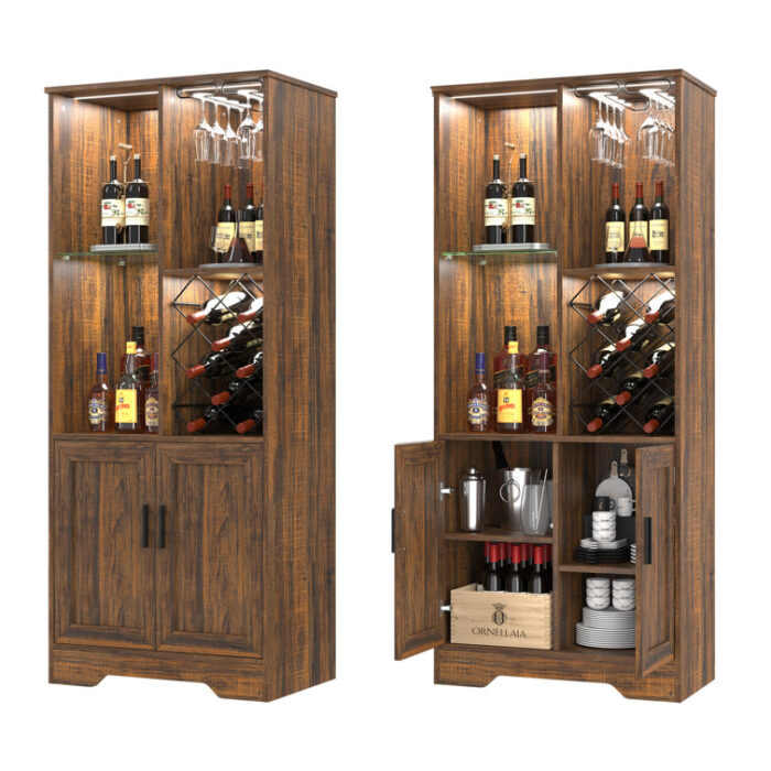 Bembow 24.4” Bar Cabinet - Chic Decora