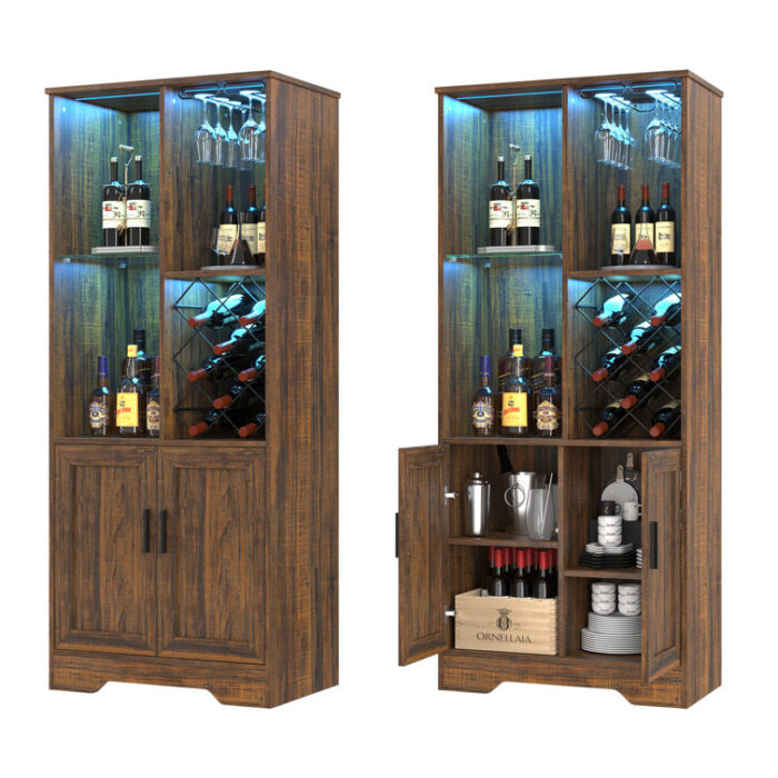 Bembow 24.4” Bar Cabinet - Chic Decora