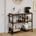 Briken Metal Bar Cart - Chic Decora