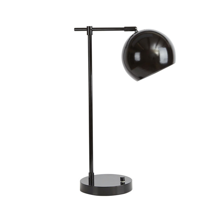 Brushed Nickel Orb Desk Lamp - Chic Decora